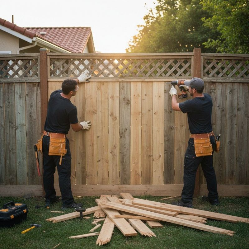Stone Fence Repair