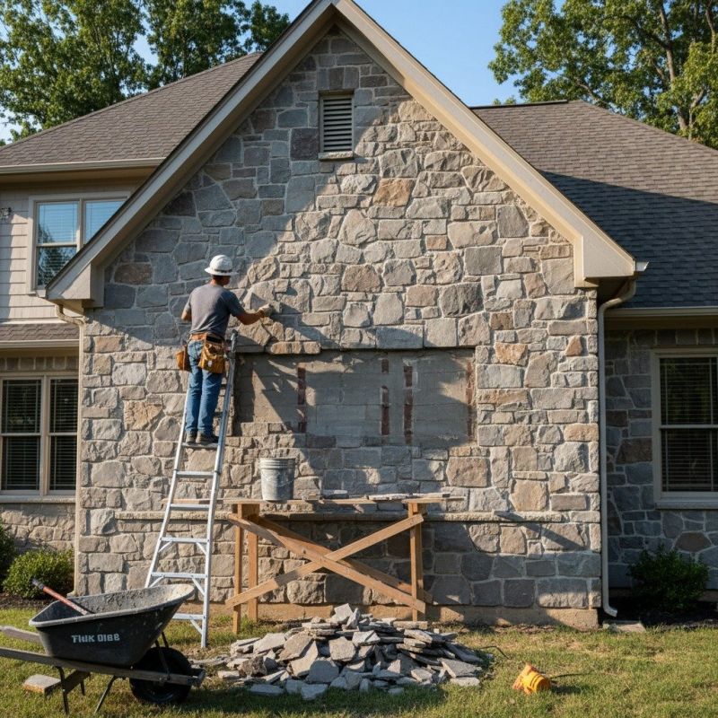 Stone Fence Repair